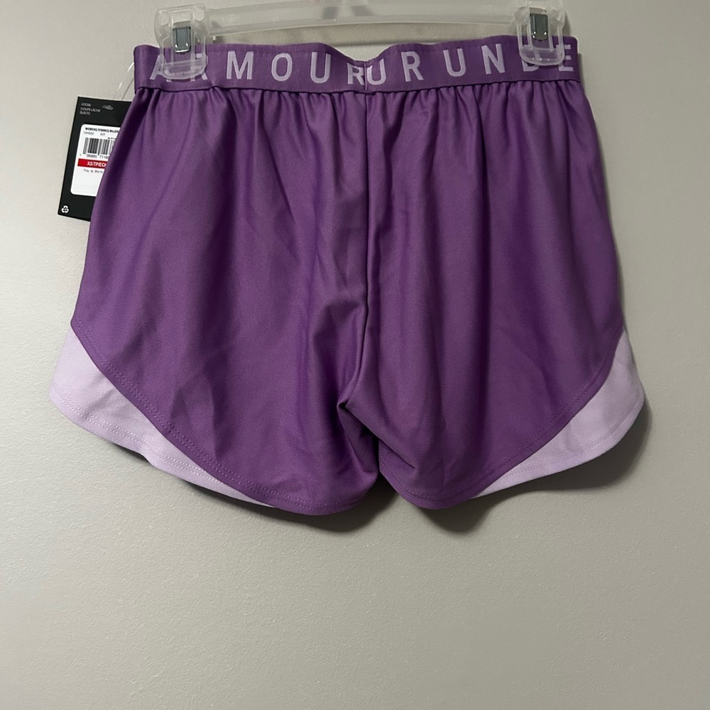 NWT Under Armour Women's Purple/Lavender Athletic Shorts, Size XS - Picture 3 of 6